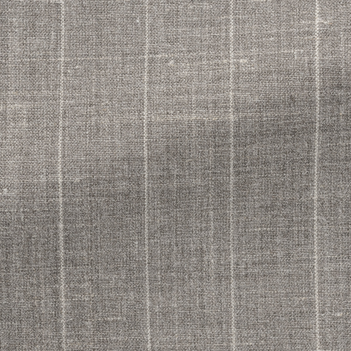 Light Taupe Wool Silk Linen Pencil Stripe Suit