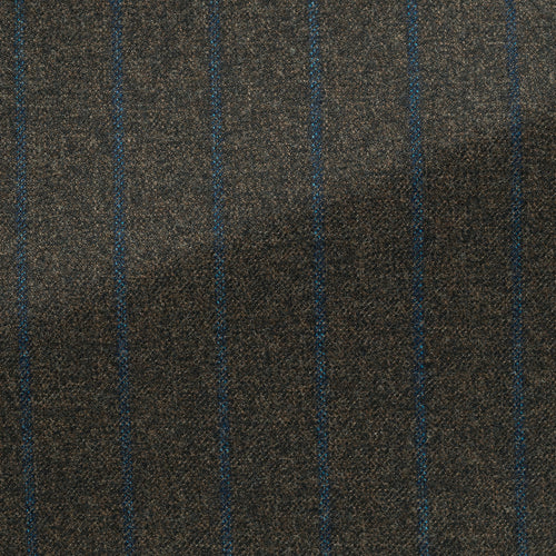 Chocolate Brown Pinstripe Wool Suit
