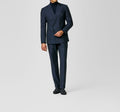 Midnight Blue Technical Stretch Wool Suit