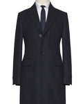 Loro Piana Midnight Blue Double-Face Twill Overcoat