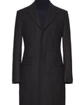 Midnight Blue Wool-Blend Overcoat