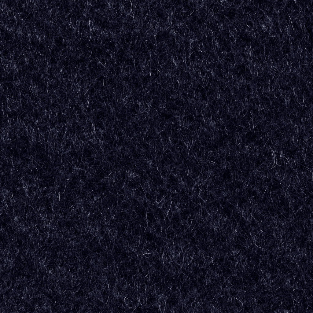 Loro Piana Dark Blue Brushed Camel Martingale Overcoat
