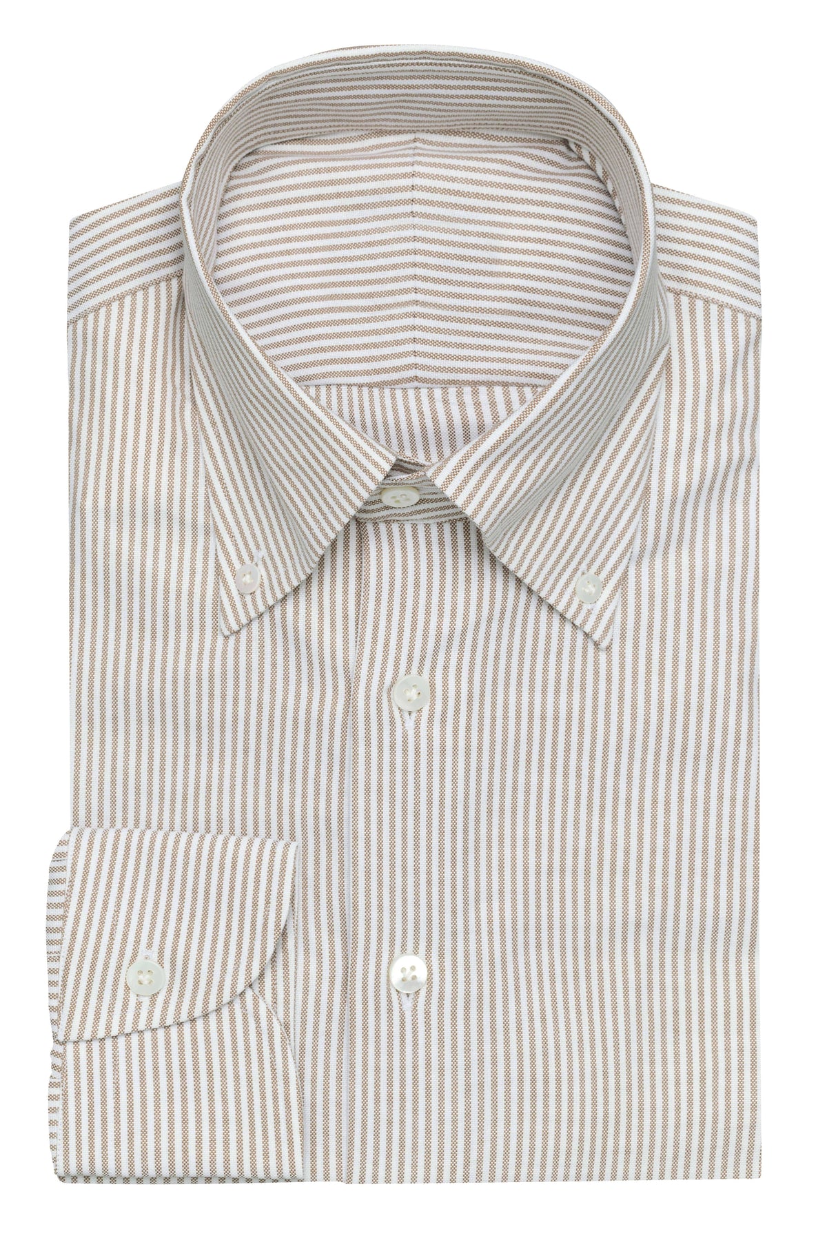 Natural Stretch Cotton Oxford Stripe Shirt