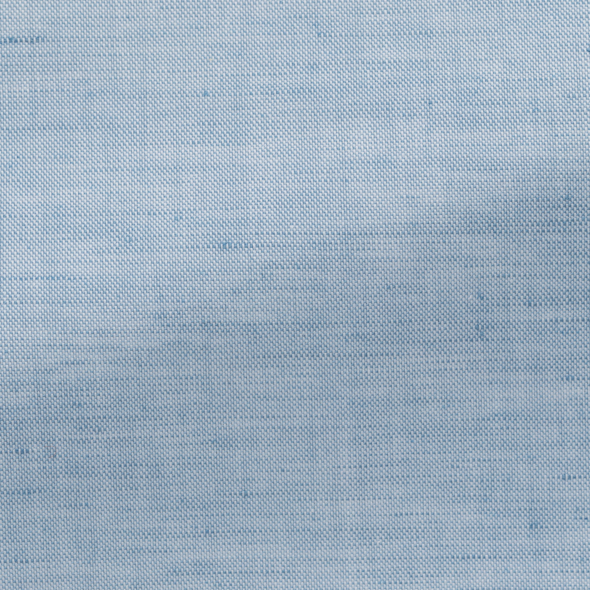 Light Blue Cotton Linen Chambray Shirt
