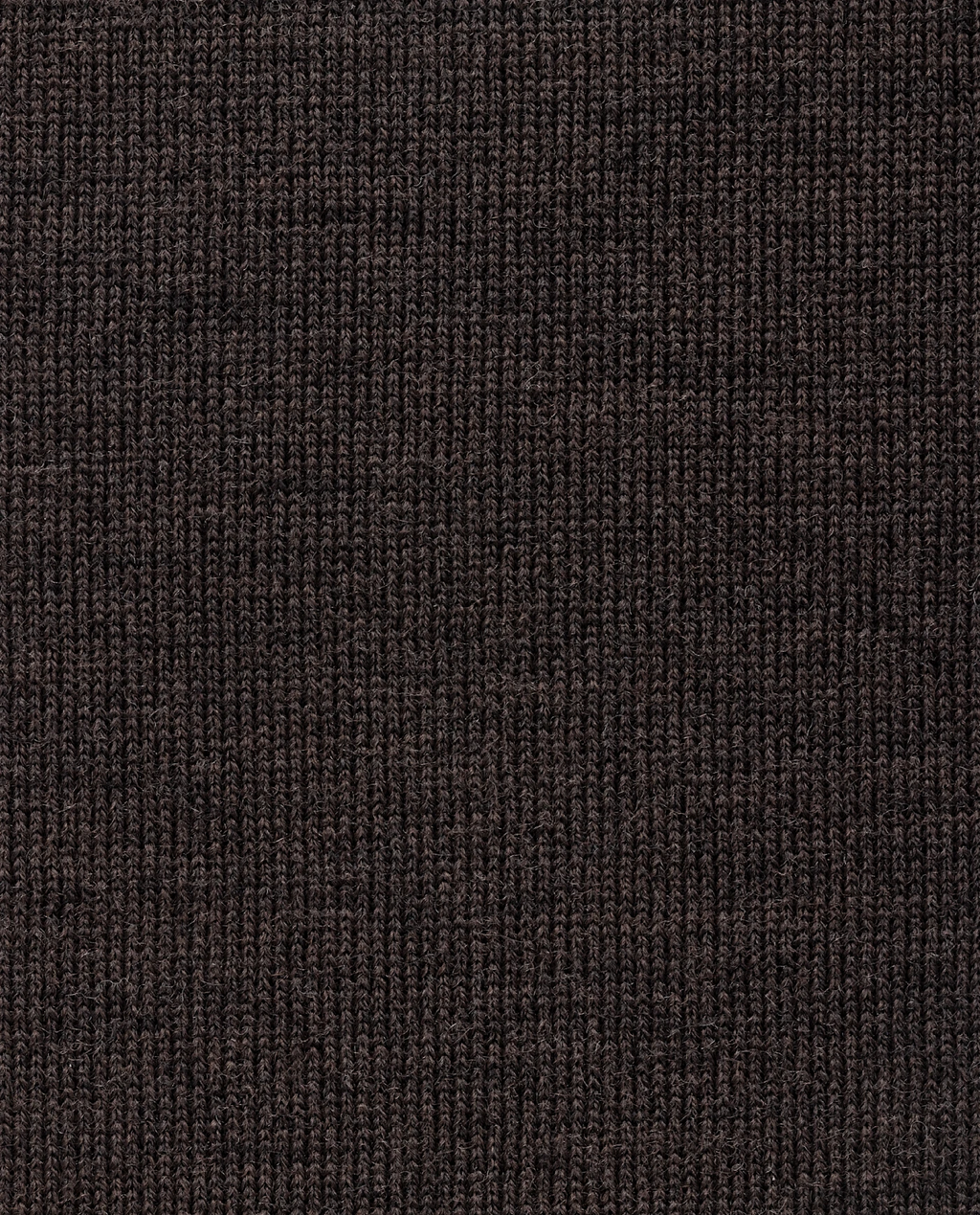 Dark Brown Extra-Fine Merino Half-Zip Knit