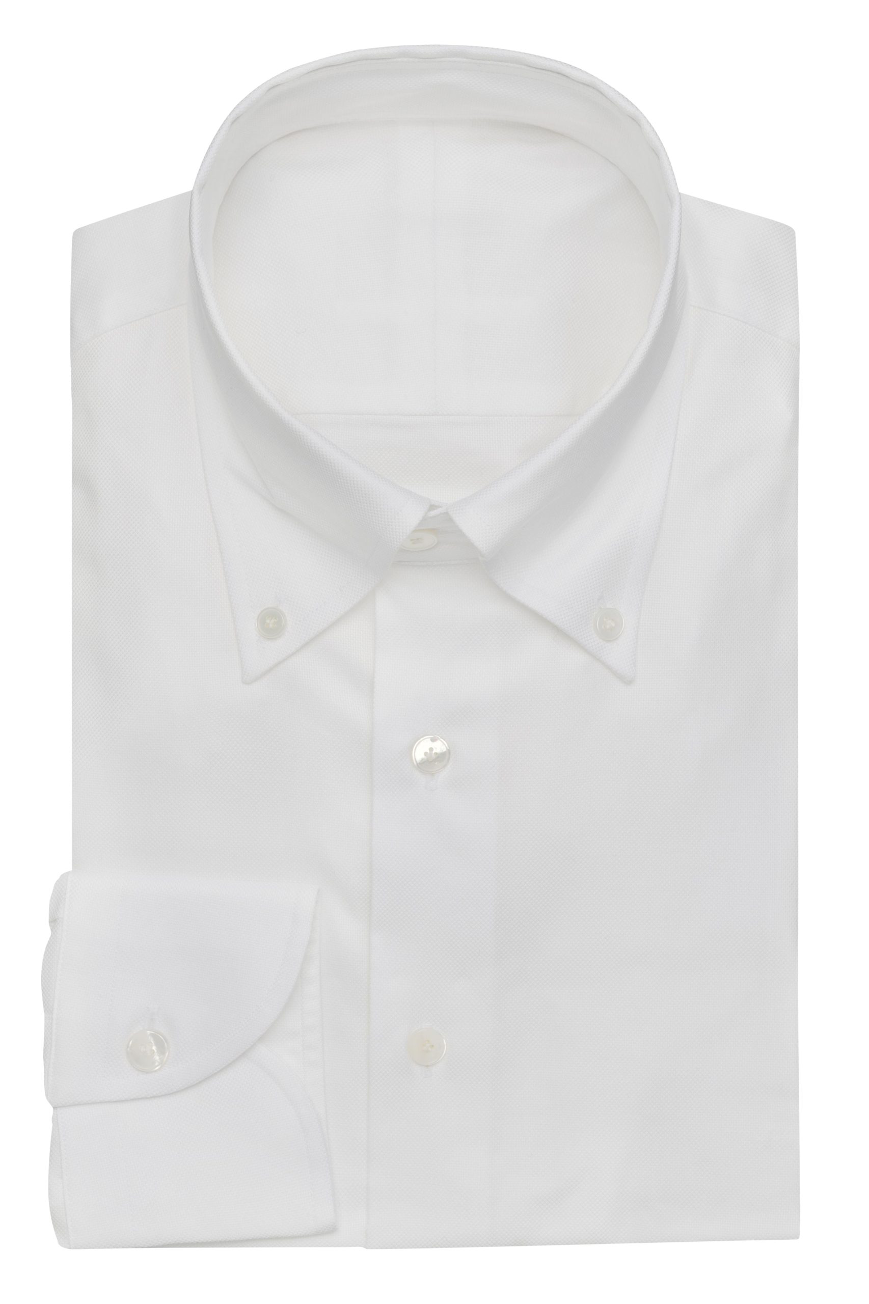 Natural Stretch Cotton Microstructure Shirt