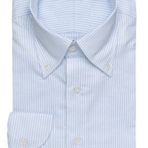 Natural Stretch Cotton Oxford Stripe Shirt